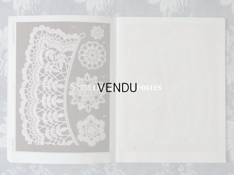 画像4: アンティーク レース図案帳  クロシェレース DESSINS POUR OUVRAGES DE DAMES RECUEIL DE DESSINS POUR CROCHET,TAPISSERIE,FILET. N 12 - ADRE.SIMART,EDITEUR,A PARIS -