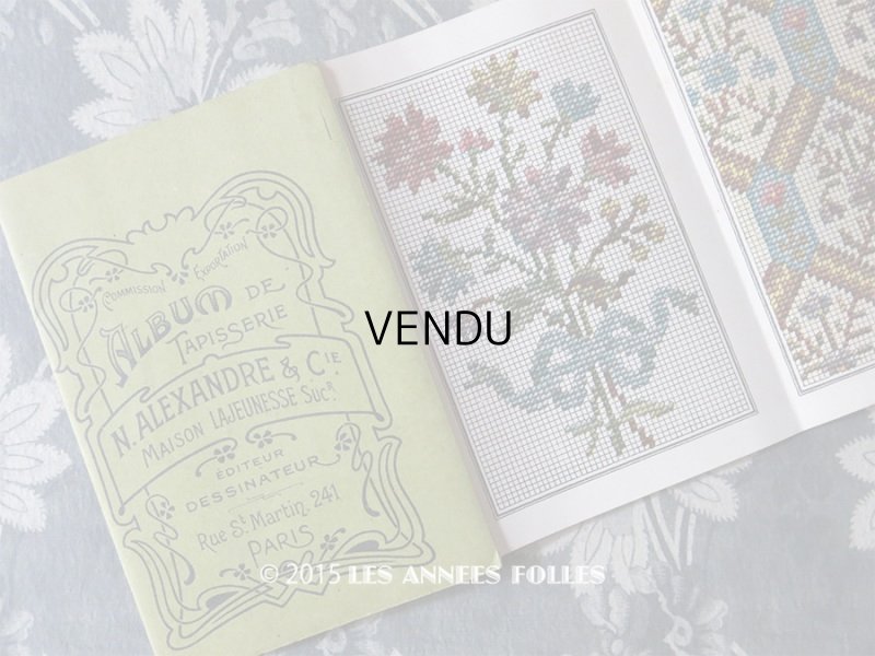 画像1: アンティーク タピスリーの図案帳  ALBUM DE TAPISSERIE - N.ALEXANDRE&Cie.MAISON LAJEUNESSE Sucr.