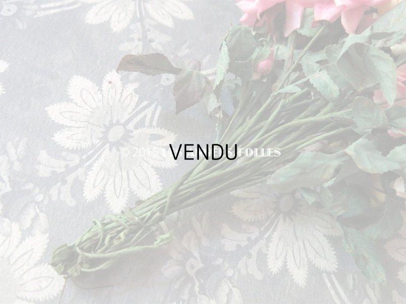 画像11: アンティーク  薔薇のブーケ コサージュ