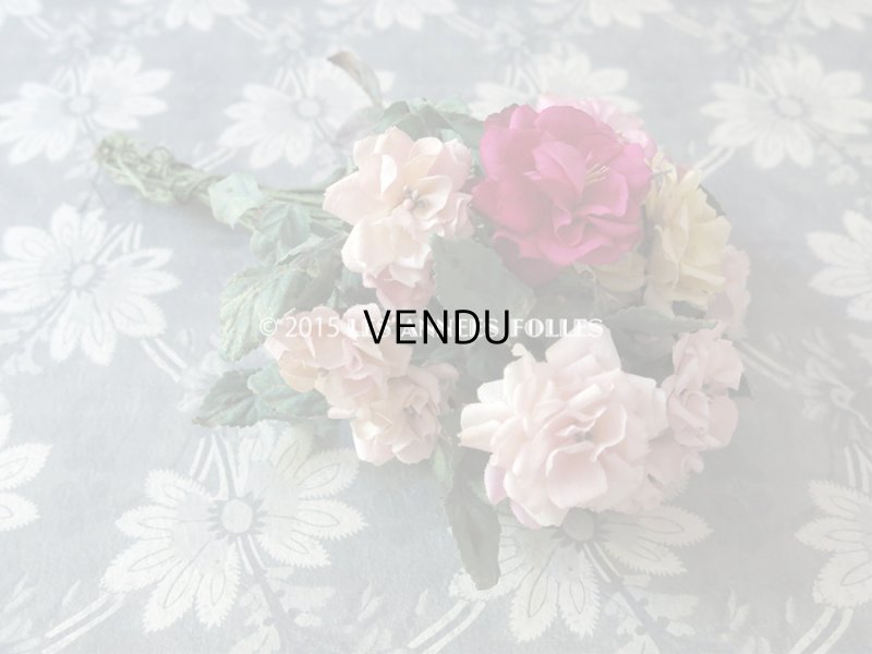 画像6: アンティーク  薔薇のブーケ コサージュ