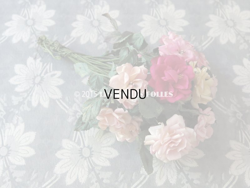 画像5: アンティーク  薔薇のブーケ コサージュ