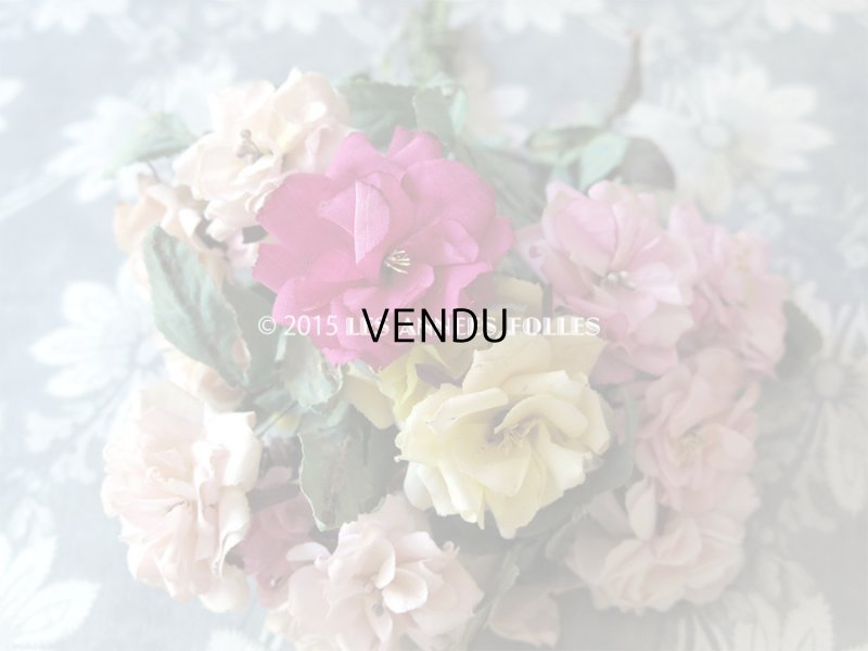 画像10: アンティーク  薔薇のブーケ コサージュ