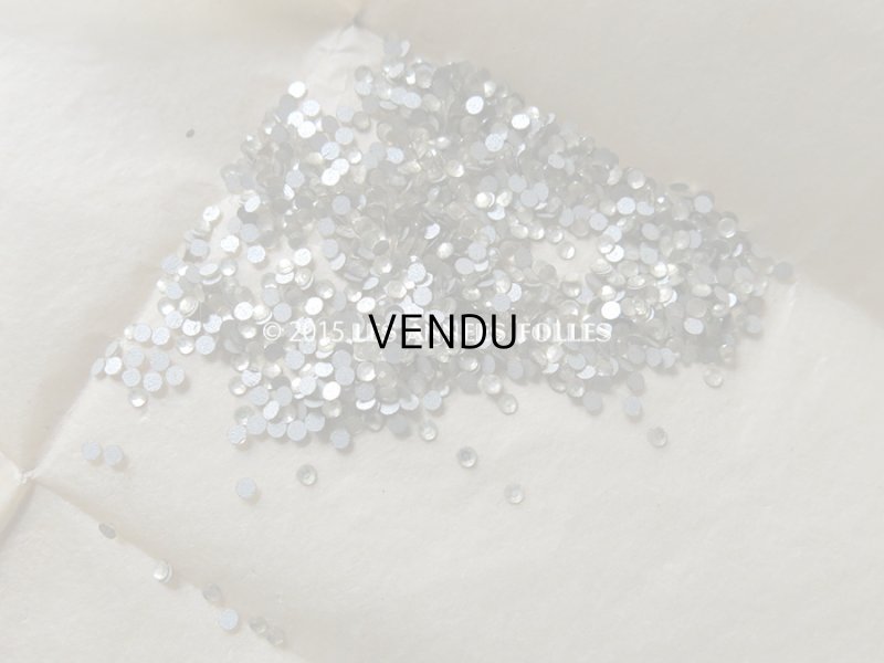 画像2: アンティーク 貼り付け用 ラインストーン クリア カット入り 極小 2mm CHATONS DEMI-FINS ROSETTES N 7 