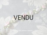 19世紀末 アンティーク 5色の薔薇 ロココトリム 0.25m