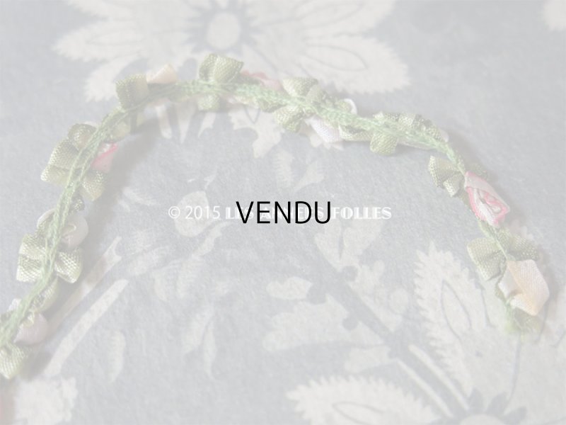 画像6: 19世紀末 アンティーク 5色の薔薇 ロココトリム 0.25m