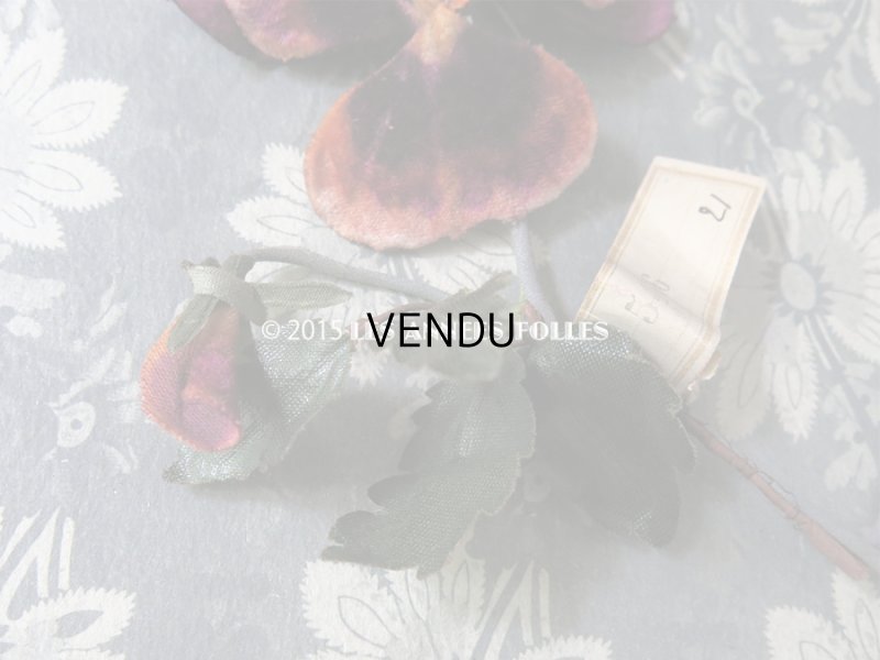 画像4: 1900年代 アンティーク コサージュ ラベル付 パンジー