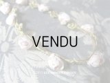 19世紀末 アンティーク 淡いピンクの薔薇 ロココトリム 0.47m
