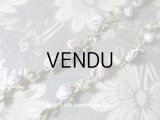19世紀末 アンティーク 薄紫の薔薇 ロココトリム 1.52m