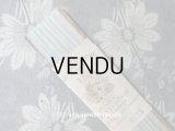 アンティーク ボンマルシェ リボン刺繍 & ロココトリム用 シルク製 リボン 水色 10m - AU BON MARCHE -