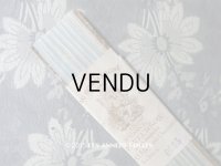 アンティーク ボンマルシェ リボン刺繍 & ロココトリム用 シルク製 リボン 水色 10m - AU BON MARCHE -