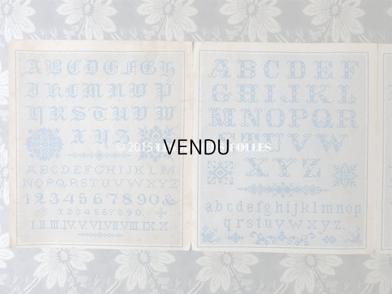 画像7: 19世紀末 アンティーク クロスステッチの図案帳 - ETABLISSEMENTS DE LA MAISON POIRET FRERES & NEVEU -