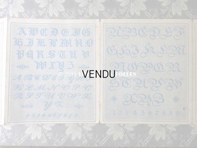 画像8: 19世紀末 アンティーク クロスステッチの図案帳 - ETABLISSEMENTS DE LA MAISON POIRET FRERES & NEVEU -