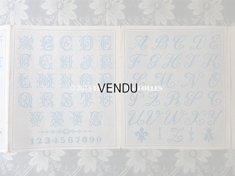 画像9: 19世紀末 アンティーク クロスステッチの図案帳 - ETABLISSEMENTS DE LA MAISON POIRET FRERES & NEVEU -