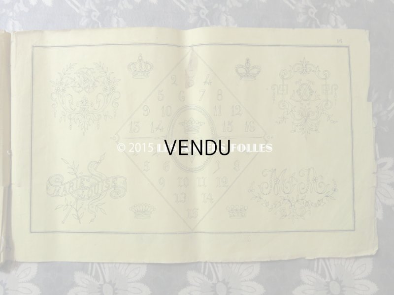 画像4: 1860年代 アンティーク SAJOU  刺繍図案帳 DESSINS DE BRODERIES 92 - SAJOU PARIS -