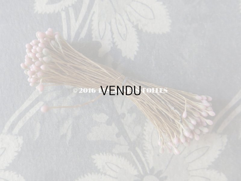 画像4: アンティーク ペップ ピンク＆グレー コサージュ用 花芯 