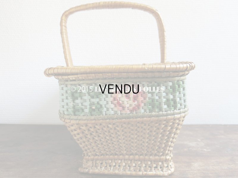 画像4: アンティーク 薔薇のパニエ