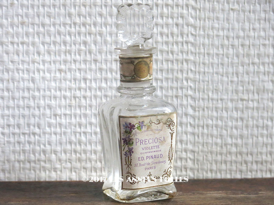 1897年代 アンティーク パフュームボトル 菫の香水瓶 PRECIOSA 