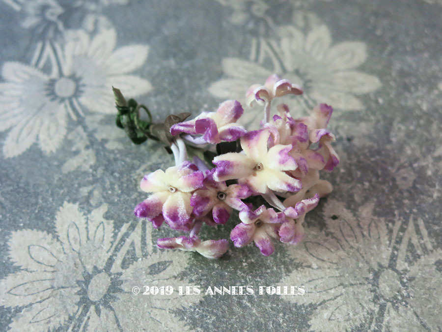 アンティーク シルクベルベットの小さな布花 : LES ANNEES FOLLES