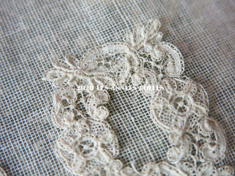 アンティーク ポワンドガーズ ブリュッセルデュセスレースハンカチ