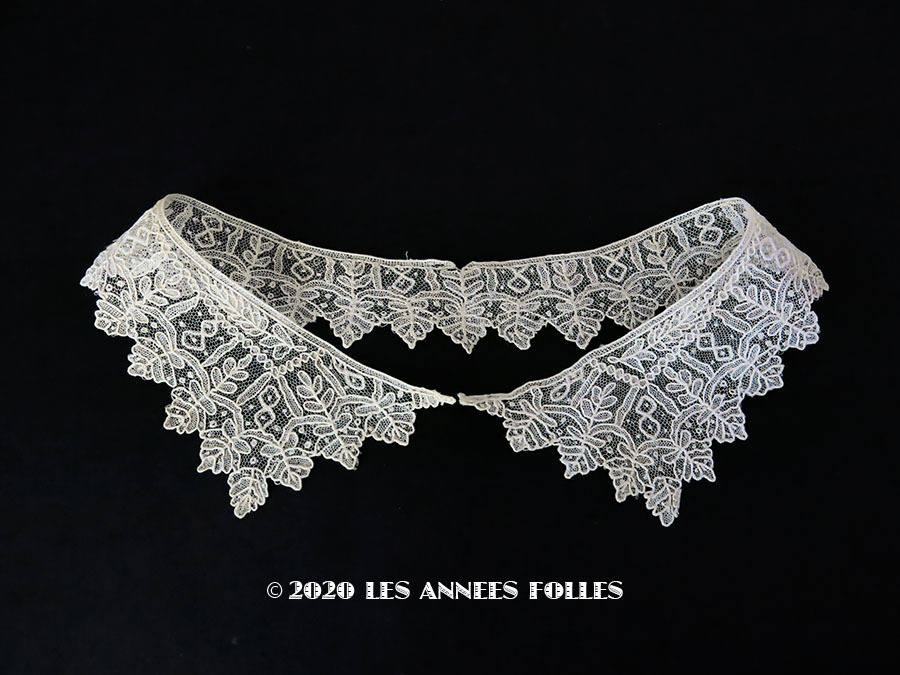 19世紀末 アンティーク ポワンドガーズ 少女の付け襟 ニードルレース 『ポワン・ド・ガーズ』 : LES ANNEES FOLLES