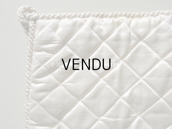 画像7: 1900年代 アンティーク モノグラム『H.S』花の刺繍入り ハンカチ＆ランジェリー用ポシェット (7)