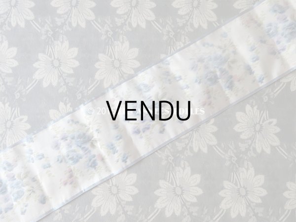 画像3: 19世紀末 アンティーク シルク製  ぼかし織り 薔薇模様 幅広リボン  (3)