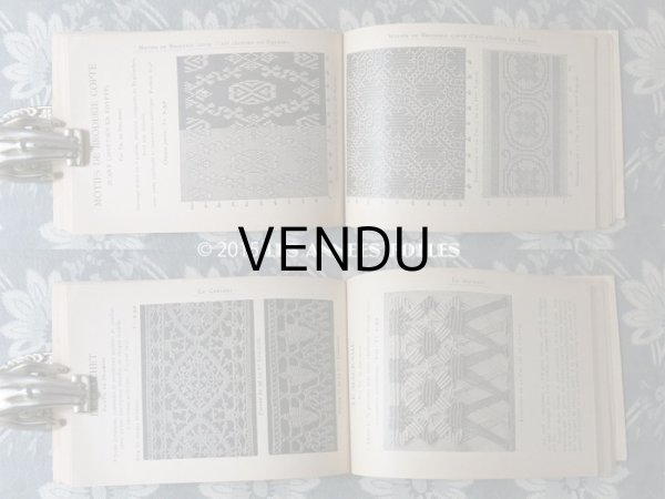 画像11: 19世紀末 アンティーク DMC 刺繍図案帳 ALPHABET DE LA BRODEUSE  ファーストエディション (11)