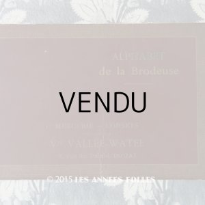 画像: 19世紀末 アンティーク DMC 刺繍図案帳 ALPHABET DE LA BRODEUSE  ファーストエディション