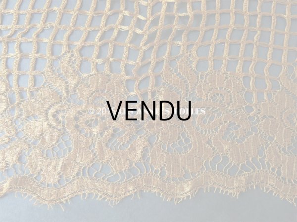 画像3: 1920年代 アンティーク 幅広レース 花模様 アールデコ 0.92m (3)