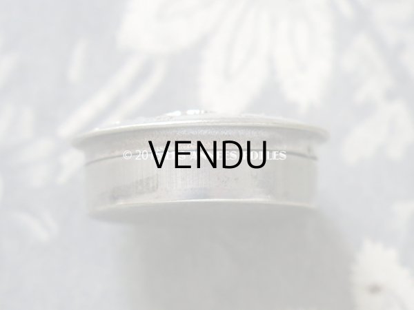 画像5: アンティーク 小さなパウダーケース 薔薇の花かご (5)