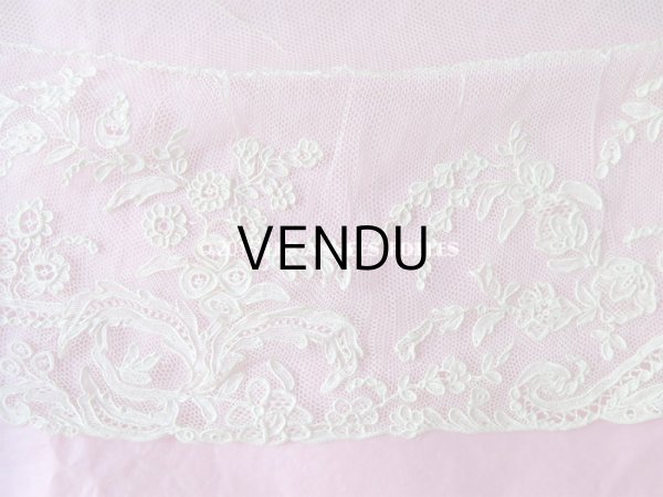 画像5: 19世紀 アンティーク 付け袖 アランソンレース DENTELLE POINT D'ALENCON ニードルレース (5)