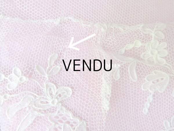 画像4: 19世紀 アンティーク 付け袖 アランソンレース DENTELLE POINT D'ALENCON ニードルレース (4)