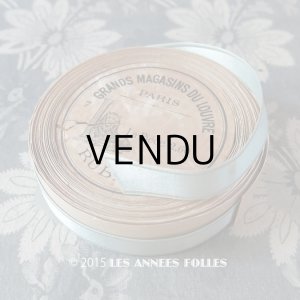 画像: アンティーク ルーブル百貨店 サテンリボン 3.85m ダブルフェイス COMPTOIR SPECIAL DE RUBANS SATIN EXTRA CIEL 2 - GRANDS MAGASINS DU LOUVRE -