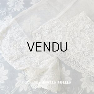 画像: 19世紀 アンティーク 付け袖 アランソンレース DENTELLE POINT D'ALENCON ニードルレース
