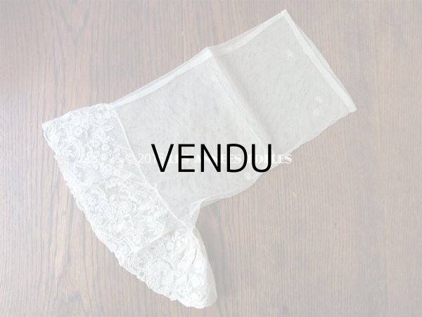 画像7: 19世紀 アンティーク 付け袖 アランソンレース DENTELLE POINT D'ALENCON ニードルレース (7)
