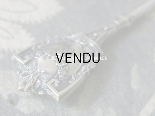 画像6: 19世紀 アンティーク シルバー製 目打ち 薔薇のガーランド  裁縫道具 (6)