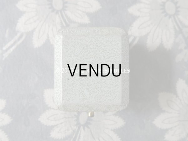 画像4: アンティーク ジュエリーボックス 淡いブルーグレー (4)