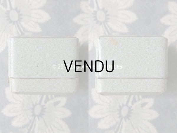 画像5: アンティーク ジュエリーボックス 淡いブルーグレー (5)