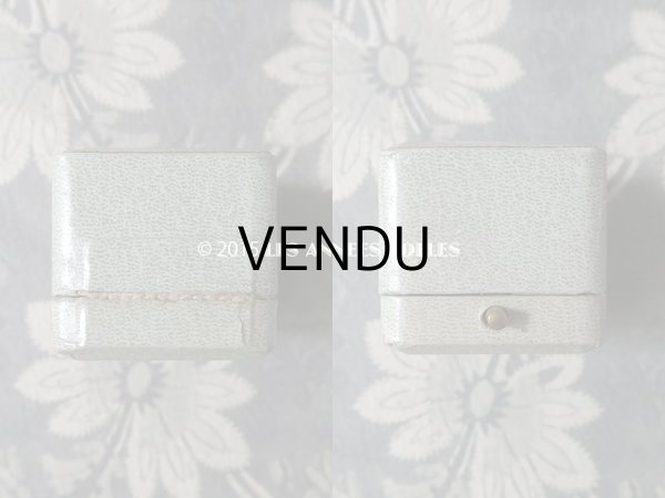 画像6: アンティーク ジュエリーボックス 淡いブルーグレー (6)