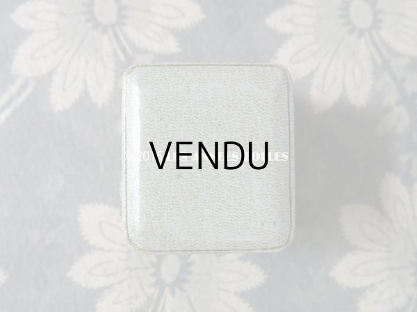 画像3: アンティーク ジュエリーボックス 淡いブルーグレー (3)