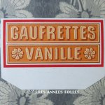 画像: 1900年代 アンティーク ラベル 『LU』バニラウエハース GAUFRETTES VANILLE NANTES - LEFEVRE-UTILE -