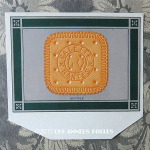 画像: 1900年代 アンティーク ラベル 『LU』ガレット GALETTE NANTES - LEFEVRE-UTILE -