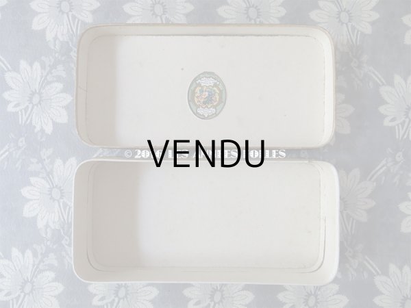 画像8: 1900年代 アンティーク ソープボックス 菫＆蝶々 SAVONS EXTRA FINS AUX VIOLETTES BLANCHES DU CAUCASE - DELETTREZ PARIS - (8)