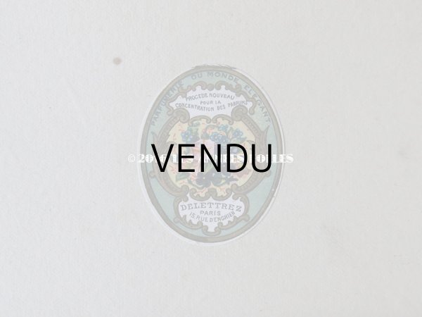 画像9: 1900年代 アンティーク ソープボックス 菫＆蝶々 SAVONS EXTRA FINS AUX VIOLETTES BLANCHES DU CAUCASE - DELETTREZ PARIS - (9)