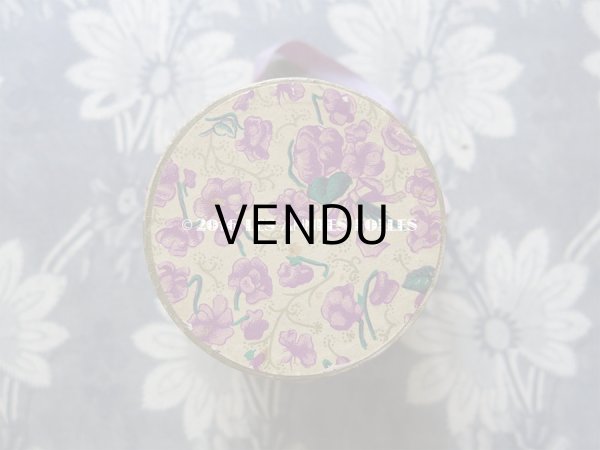 画像5: アンティーク 菫のパフュームボックス 1輪のコサージュ付 (5)