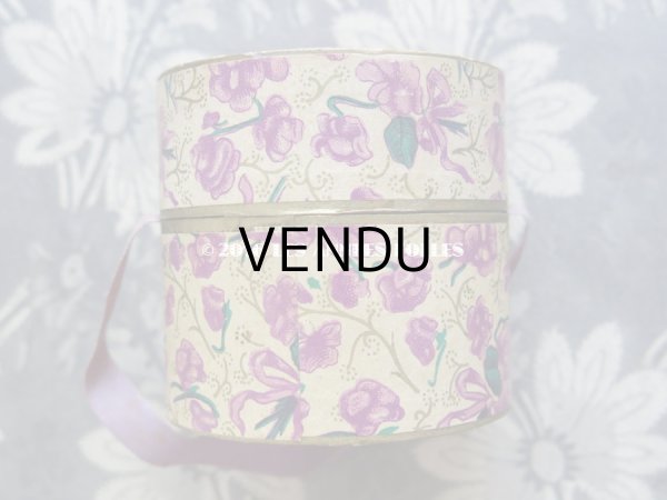 画像4: アンティーク 菫のパフュームボックス 1輪のコサージュ付 (4)