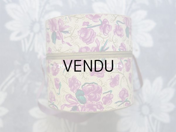 画像3: アンティーク 菫のパフュームボックス 1輪のコサージュ付 (3)