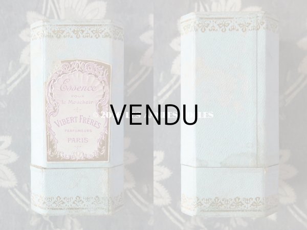 画像3: アンティーク パフュームボックス & パフュームボトル ESSENCE POUR LE MOUCHOIR - VIBERT FRERES PARIS - (3)