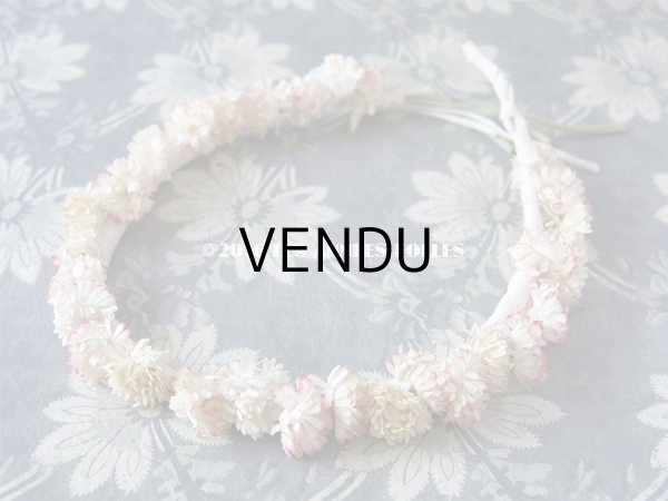 画像3: 1930年代 アンティーク デイジーのヘッドリース  (3)