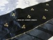 画像5: 19世紀末 アンティーク シルク製 サテンタフタ 刺繍入り ジャガード織 リボン  (5)